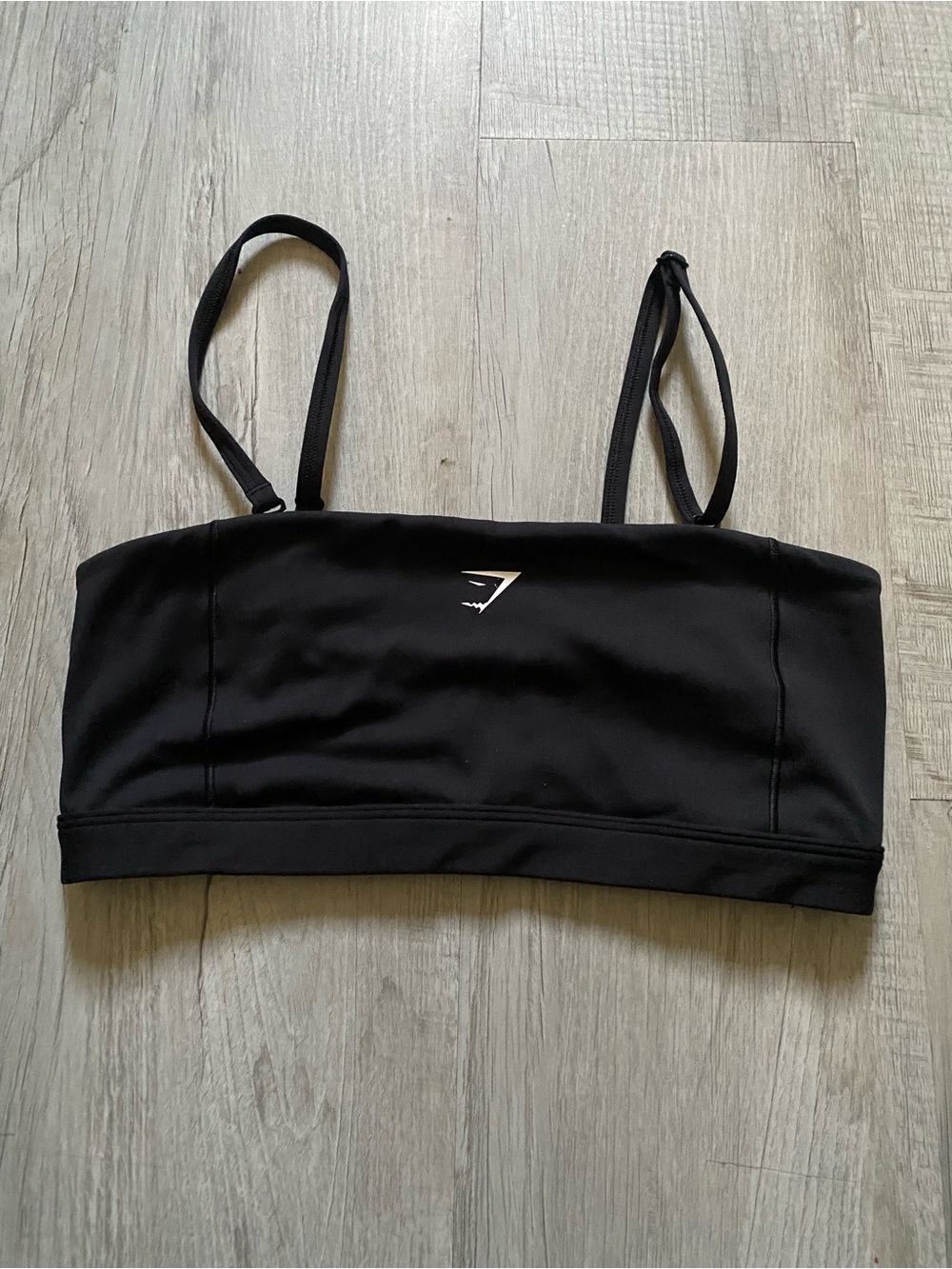 Gymshark Black Minimalist Strappy Sports Bra
